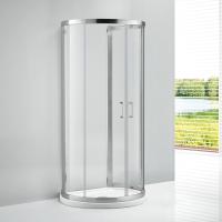 Душевой угол Cezares Eco ECO-O-2-100/85-C-Cr круглая  стекла прозрачные, профиль хром