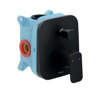Смеситель для душа на 2 выхода Ravak 10° Free black X070158 встраиваемый в стену 
без термостата черный матовый