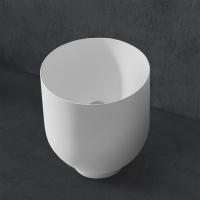 Раковина  круглая Abber STEIN AS2618 искусственный камень цвет белый матовый