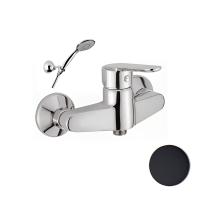 Смеситель для душа Webert Sax Evolution SE870101560 настенный 
без термостата черный