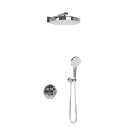Душевая система со смесителем Sancos Space SC3006CH монтаж встраиваемый в стену с термостатом хром