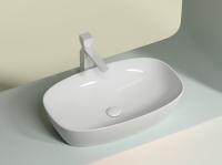 Раковина накладная овальная Ceramica Nova Element CN6049 фарфор цвет белый