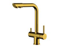 Смеситель для кухни Wasserkraft  A8377 с подключением к фильтру золото