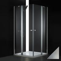 Душевой угол Cezares Elena ELENA-A-22-100-P-Cr квадратная   стекла прозрачные, профиль хром