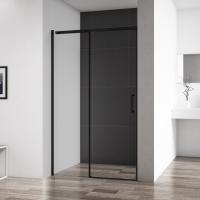 Душевая дверь BelBagno Acqua ACQUA-BF-1-120-C-NERO 120 см стекла прозрачные, профиль черный