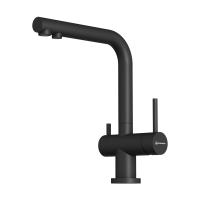 Смеситель для кухни Omoikiri Nagano-P 4974047 с подключением к фильтру черный
