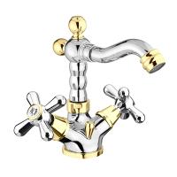 Смеситель для биде Webert Armony AM710402017 латунь хром/золото