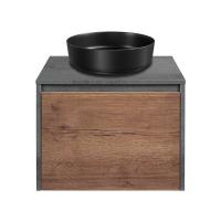 Тумба  подвесная Vincea Mesa VMC-2MS600TB 60 см  1 ящик+1 скрытый цвет T.Oak + Beton 