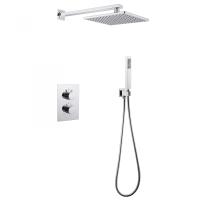 Душевая система со смесителем Abber Weiss Insel AF8051 монтаж встраиваемая в стену с термостатом хром