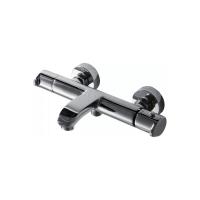 Смеситель для ванны или душа Bravat Waterfall F673114C-01A-RUS настенный 
с термостатом хром