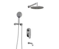 Душевая система со смесителем Wasserkraft  A175819 монтаж встраиваемая в стену без термостата хром