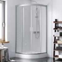 Душевой угол Damixa Skyline DX35WG-301-090MT четверть круга  стекла прозрачные, профиль хром