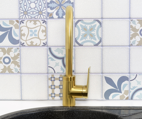 Смеситель для кухни Wasserkraft Aisch 5507 без подключения к фильтру золото