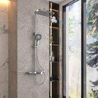 Душевая система со смесителем Vincea  VSFS-411CH монтаж настенная без термостата хром