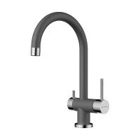 Смеситель для кухни Omoikiri Yamada 4994337 с подключением к фильтру платина