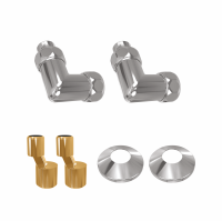 Комплект нижнего подключения Terminus  03ГШ3412К хром