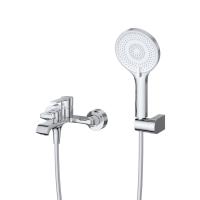 Смеситель для ванны или душа BelBagno Aurora AURORA-VASM-CRM настенный 
без термостата хром