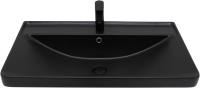 Раковина мебельная прямоугольная Aquanet Ирис 00329249 керамика цвет черный матовый