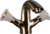 Смеситель для раковины Boheme Camelia 291-Camelia золото
