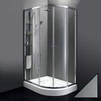 Душевой угол Cezares Anima ANIMA-W-RH-2-120/100-P-Cr-L ассиметричный 120x100 стекла матовые, профиль хром