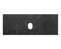 Столешница для ванной BelBagno  KEP-120-MNO-W0 120 см керамогранит, цвет черный матовый мрамор