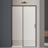 Душевая дверь Vincea Soft 2 VDS-3SO2120CLB 120 см стекла прозрачные, профиль черный