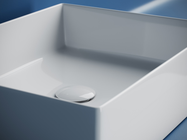 Раковина накладная прямоугольная Ceramica Nova Element CN6069 фарфор цвет белый