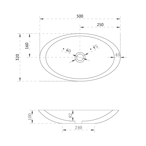 Раковина  овальная Abber Kristall AT2810Koralle полиэфирная смола цвет розовый