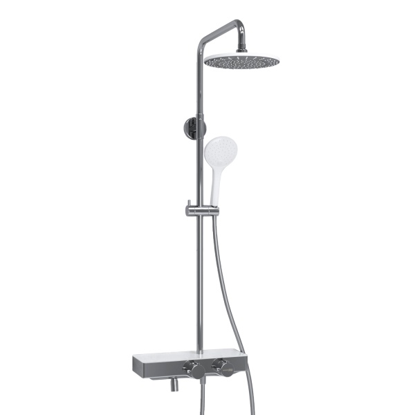 Душевая система со смесителем Wasserkraft  A113.067.155.CH Thermo монтаж настенная с термостатом хром