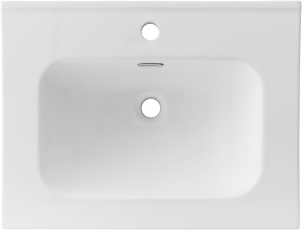 Раковина мебельная прямоугольная Aquanet Flat 00330429 керамика цвет белый матовый