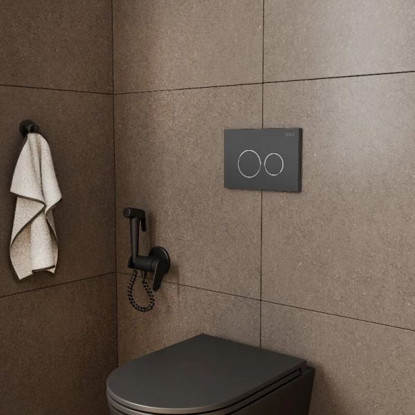 Кнопка смыва механическая D&amp;K Bayern DB1529006 цвет графит