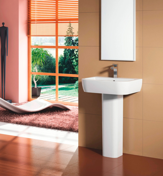 Раковина  прямоугольная BelBagno Alpina BB10100L фаянс цвет белый