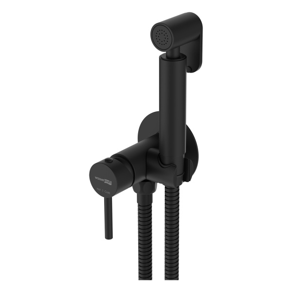 Гигиенический душ Wasserkraft  A70638 встраиваемый в стену черный матовый