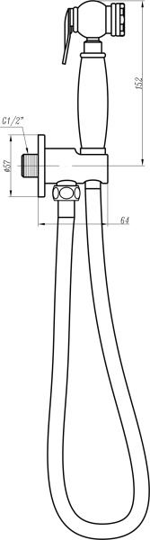 Гигиенический душ Cezares  CZR-C-IFSC1-01  