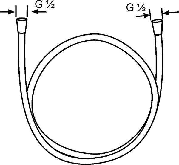 Шланг Kludi Logo 6105705-00 хром 