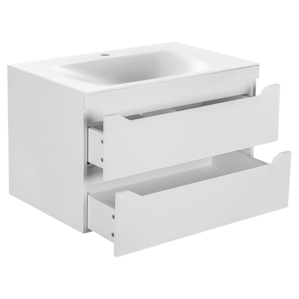 Тумба  подвесная Vincea Fine VMC-2F800GW 80 см  2 ящика цвет G.White 