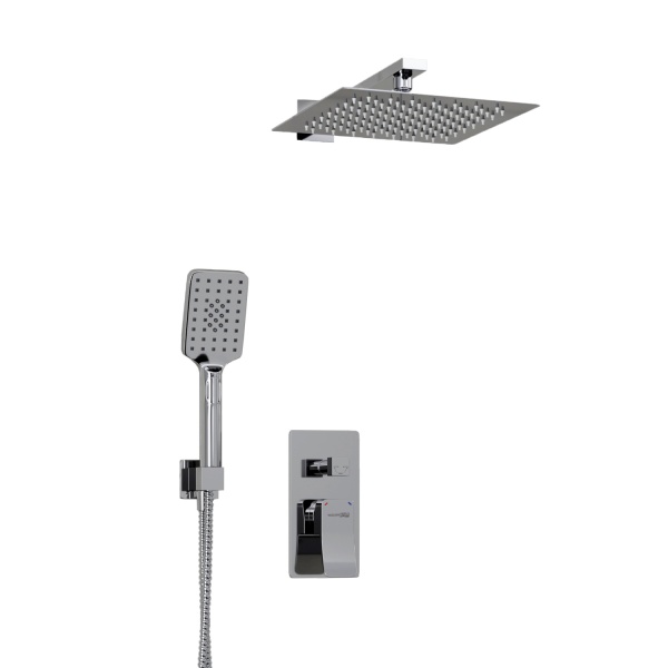 Душевая система со смесителем Wasserkraft  A16190 монтаж встраиваемая в стену без термостата хром