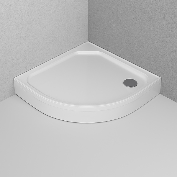 Душевой поддон низкий Am.Pm X-Joy W88T-205-090W64 четверть круга акрил 90x90 белый