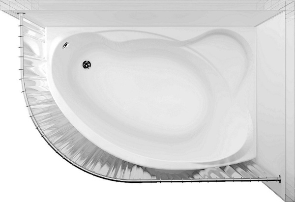Акриловая ванна Aquanet Jersey 205329 168.9x99