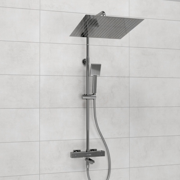 Душевая система со смесителем Wasserkraft  A199.119.141.087.CH Thermo монтаж настенная с термостатом хром