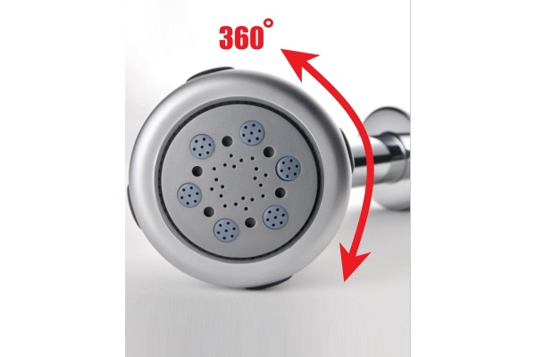 Душевая система со смесителем ALMAes Bartin TVZ-0895 монтаж встраиваемая в стену без термостата черный матовый