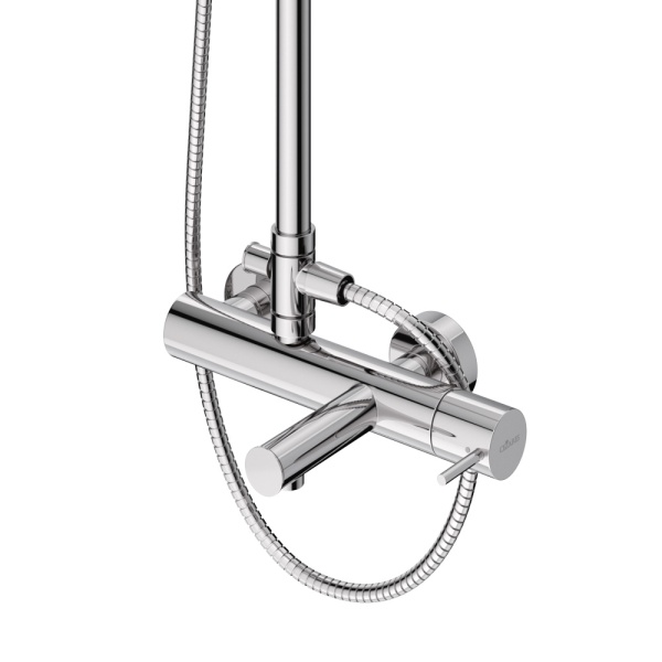 Душевая система со смесителем Cezares Leaf LEAF-CVDA-30-L-01 монтаж настенная без термостата хром