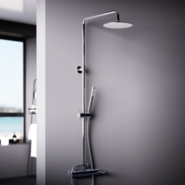 Душевая система со смесителем Damixa Scandinavian Pure 936710000 монтаж настенная без термостата хром
