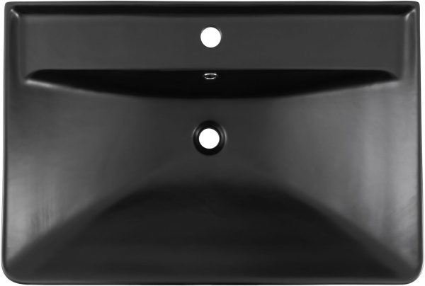 Раковина мебельная прямоугольная Aquanet Ирис 00329248 керамика цвет черный матовый