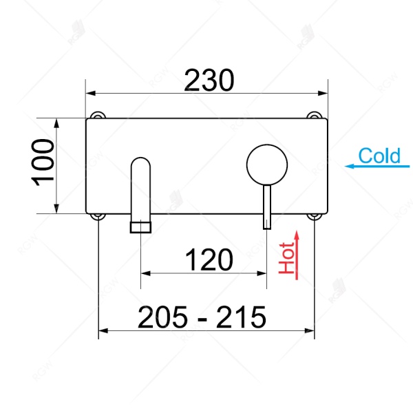 Смеситель для раковины RGW  21140545-04 черный
