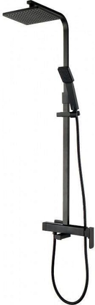 Душевая система со смесителем Aquanet Gotic AF440-72-S-B монтаж настенная без термостата черный