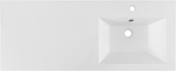 Раковина над стиральной машиной мебельная прямоугольная Aquanet Персона 00168174 литьевой мрамор цвет белый