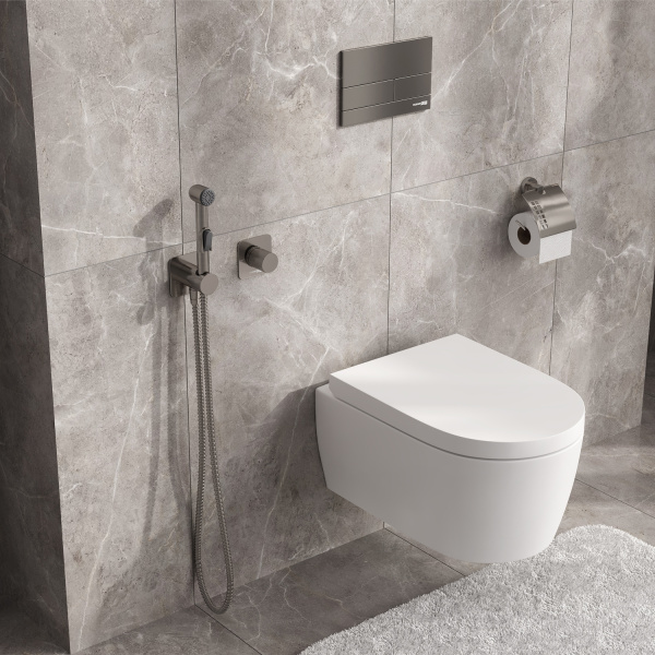 Гигиенический душ Wasserkraft Tauber A6451.275.360.092 встраиваемый в стену никель