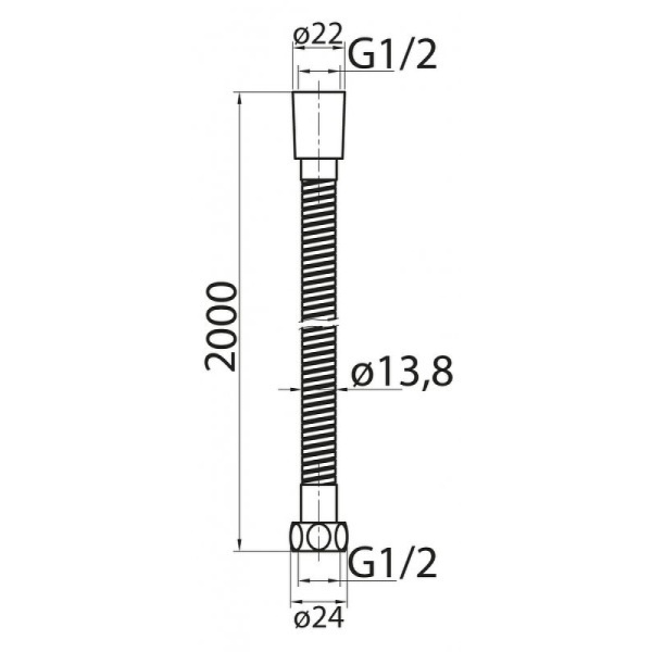 Шланг Cezares Czr CZR-U-FBV-200-03/24 золото 