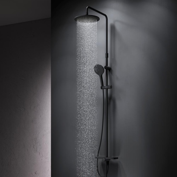 Душевая система без смесителя Am.Pm Like F0780222 монтаж настенная без термостата черный